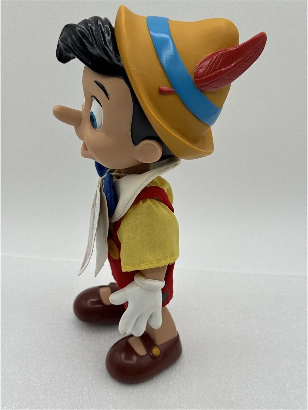 Disney Applause Pinocchio Posable Doll Toy Jointed Vinyl 9.5” Vintage With Tag